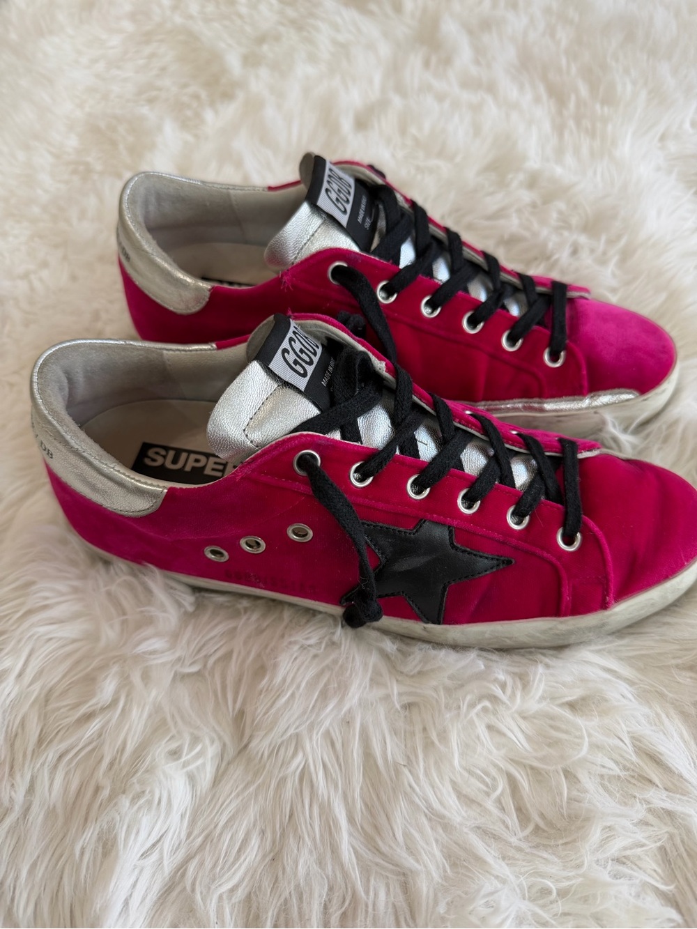 Golden Goose Deluxe Super Star Fuchsia/pink Size 38 US 8